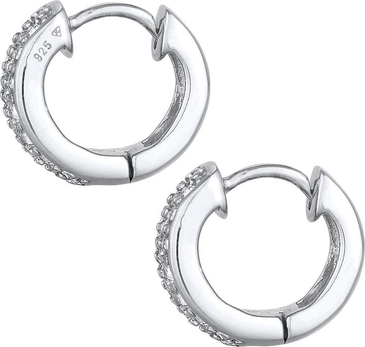 Immagine prodotto Elli Orecchini Creoles Crystals Sparkling Argento 925 (Argento 925, Cristallo di vetro)