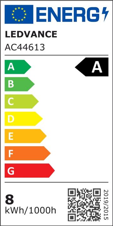 Energie-Label Ledvance LED-Lampe (E27, 7.20 W, 1521 lm, 1 x, A)