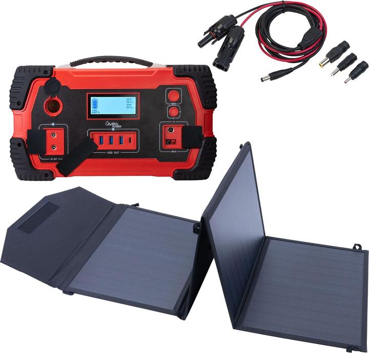 Immagine prodotto Casativo Stazione elettrica portatile e generatore solare, 800 Wh, incluso pannello solare mobile da 50 watt (800 Wh, 7 kg)
