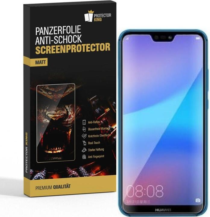 Actual product image Protectorking 6x Panzerfolie Anti-Shock matt entspiegelt (6 Piece, Huawei P20 Lite)