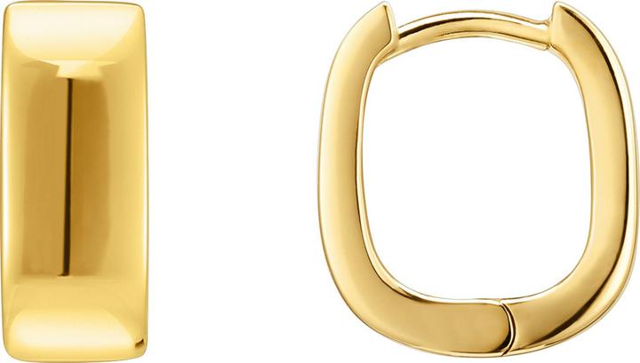 Image du produit Thomas Sabo Créoles de forme carrée (Or jaune 750 plaqué or, Argent sterling 925)