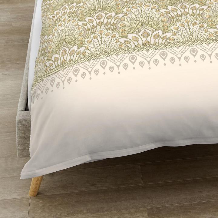 Image du produit Kaeppel Parure de lit castor Venice olive (Housse de couette, 135x200 cm, 80x80 cm)