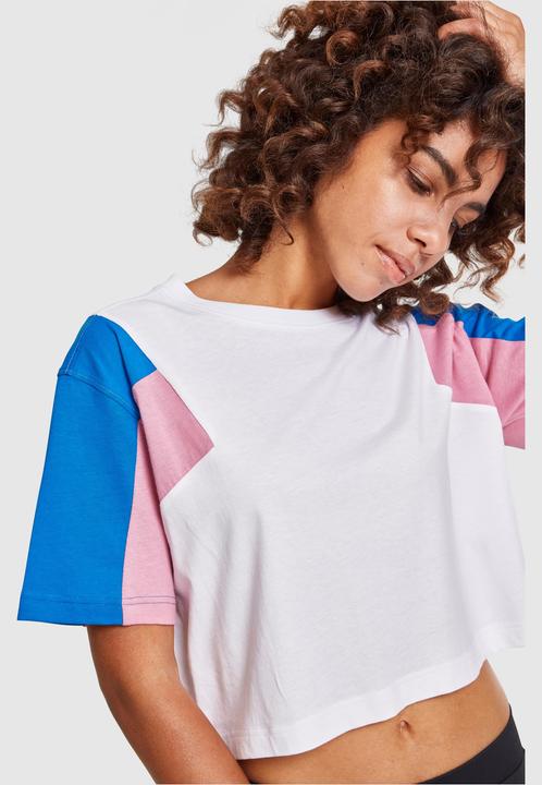 Image du produit Urban Classics Tee short oversize 3-tones pour femmes (L)