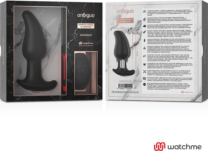 Produktbild Anbiguo Analvibrator “Amadeus” mit rotierenden Perlen und Fernbedienung