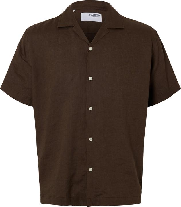 Selected Homme 100% Leinen Kurzarmhemd
