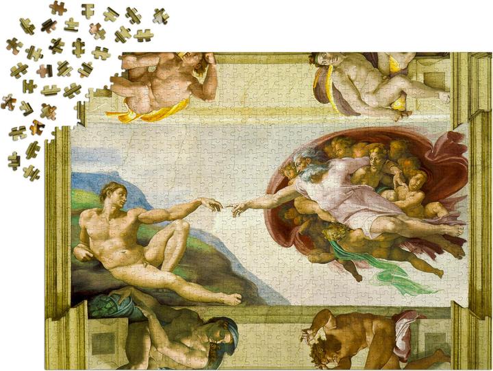 Actual product image Enjoy Puzzle ENJOY-1383 - Michelangelo Buonarroti: The Creation of Adam, Puzzle, 1000 Teile (1000 pieces)