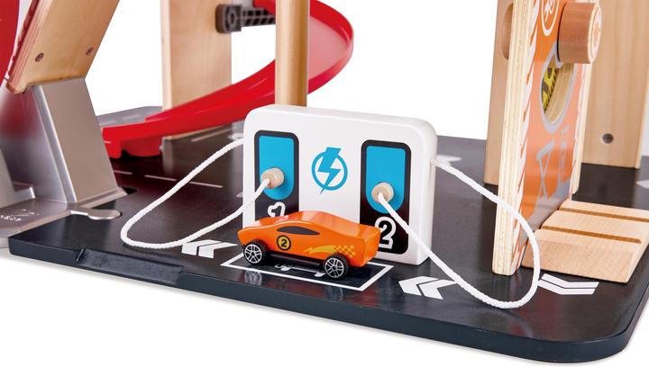 Actual product image Hape Stunt track with charging station
