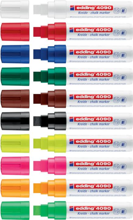 Actual product image Edding 4090 Chalk marker (Light green, 4 mm, 5 x)