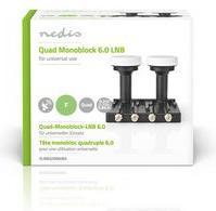 Immagine prodotto Nedis LNB Quad Monoblock 6.0° Connettore di uscita: Connettore F 4X Gamma della figura di rumore: 0,85 dB (Quad LNB)