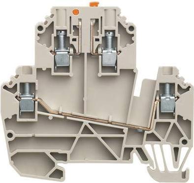 Actual product image Weidmüller Terminal block 0.5-4qmm 2tiers 2kl bg 24A 1247290000