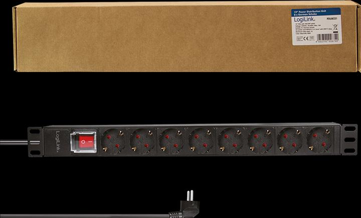 Actual product image LogiLink Power strip (8 x, CEE 7/3, 2 m)