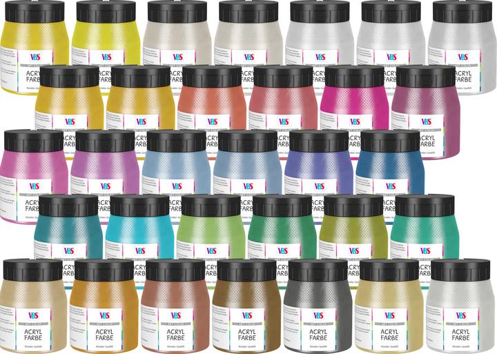 Produktbild VBS Acrylfarbe, 250 ml (lasierend, Mischweiss, 250 ml)