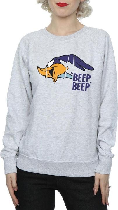 Actual product image Looney Tunes Womens/Ladies Beep Beep Road Runner Cotton Sweatshirt (XL)