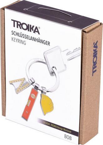 Produktbild Troika BOB Schlüsselanhänger 3 Anhänger Bauarbeit, gelb/orange/silberfarben