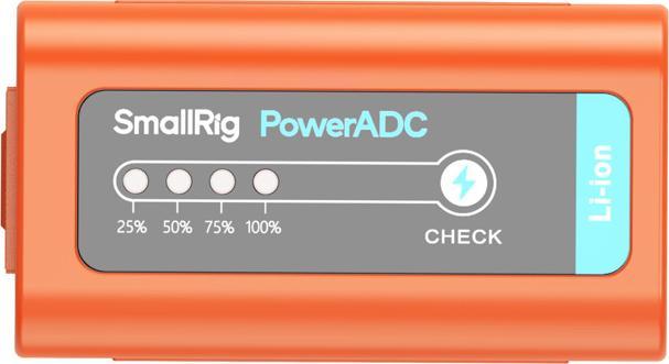 SmallRig 4972 NP F970 USB C Rechargeable Camera Battery (Orange) (Kamera Akku)