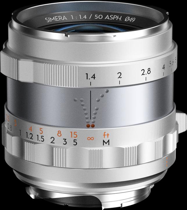Actual product image Thypoch Full-frame Photography Lens Simera 50mm f1.4 for Leica M Mount - Silver (Leica M, full size)