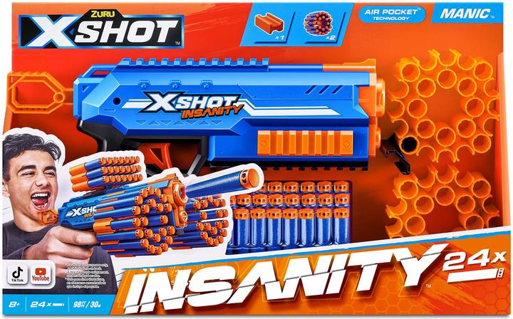 Image du produit Xshot - Insanity Blaster Manic avec fléchettes
