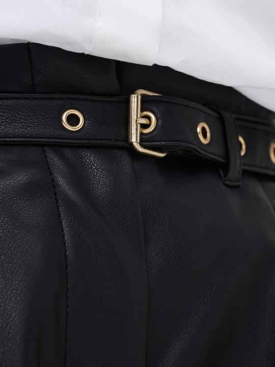 Actual product image Only Comfort Fit Mid Waist Trousers Leather look trousers (XL)
