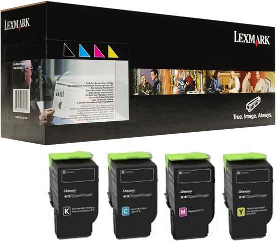 Image du produit Lexmark 4x Original Toner 78C20K0 78C20C0 78C20M0 78C20Y0 CS421 CS521 CS622 Set