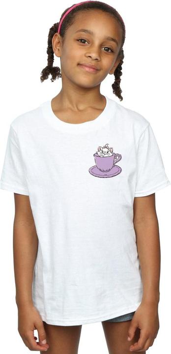 Immagine prodotto Disney Aristocats Marie In Cup Breast Print Maglietta Ragazze (116)