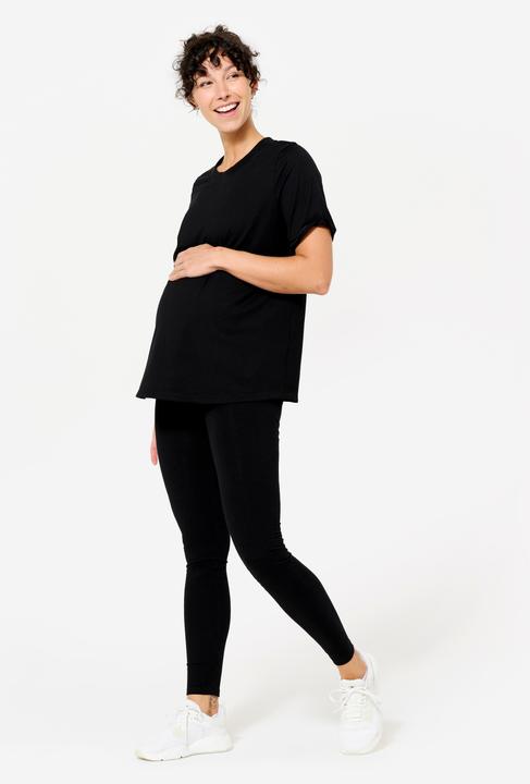 Produktbild Domyos Women's Yoga Maternity T-Shirt - Black (XXL)