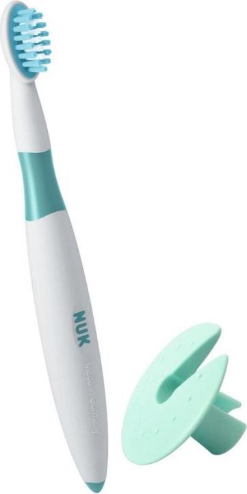 Actual product image NUK Learning toothbrush, incl. protective ring, safe care of the first teeth, BPA-free, 1 piece (Soft, 1 x)