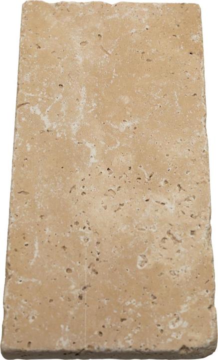 Image du produit Natura Punto Lot de 3 porte-savons en travertin, rectangulaire, beige clair, 14,5 x 7 cm