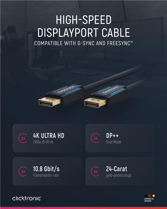 Immagine prodotto clicktronic DisplayPort — DisplayPort (20 m, DisplayPort)