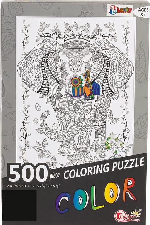 Actual product image HP Puz A Colourier Elephant 500p (500 pieces)