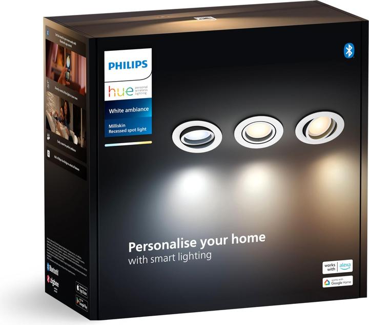 Immagine prodotto Philips Hue White Ambiance Milliskin inkl. Dimmschalter (350 lm, GU10)