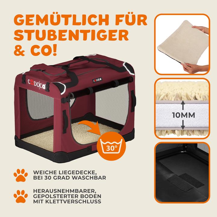 Produktbild Cadoca Hundetransportbox (Hund, Reflektoren)