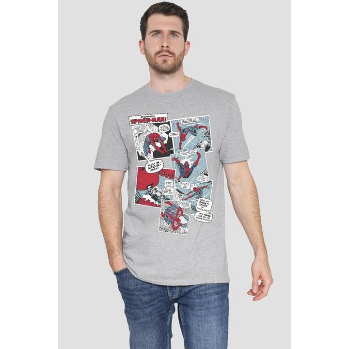 Actual product image Spiderman Mens Panel Collage T-Shirt (3XL)