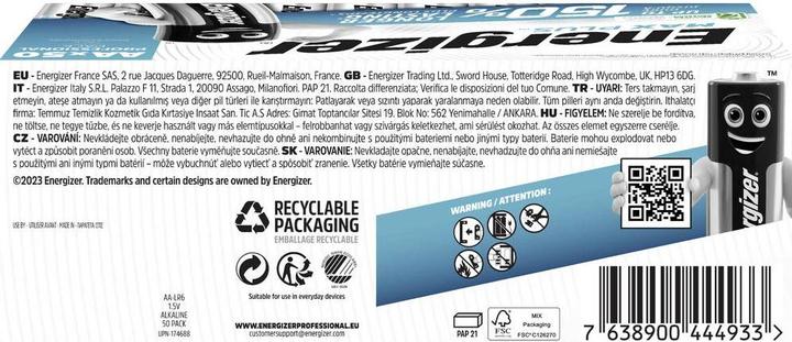 Image du produit Energizer Max Plus (50 pcs, AA, 2800 mAh)