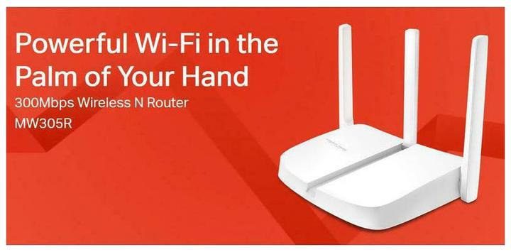 Actual product image Mercusys MW305R WLAN Router Fast Ethernet Single Band ()