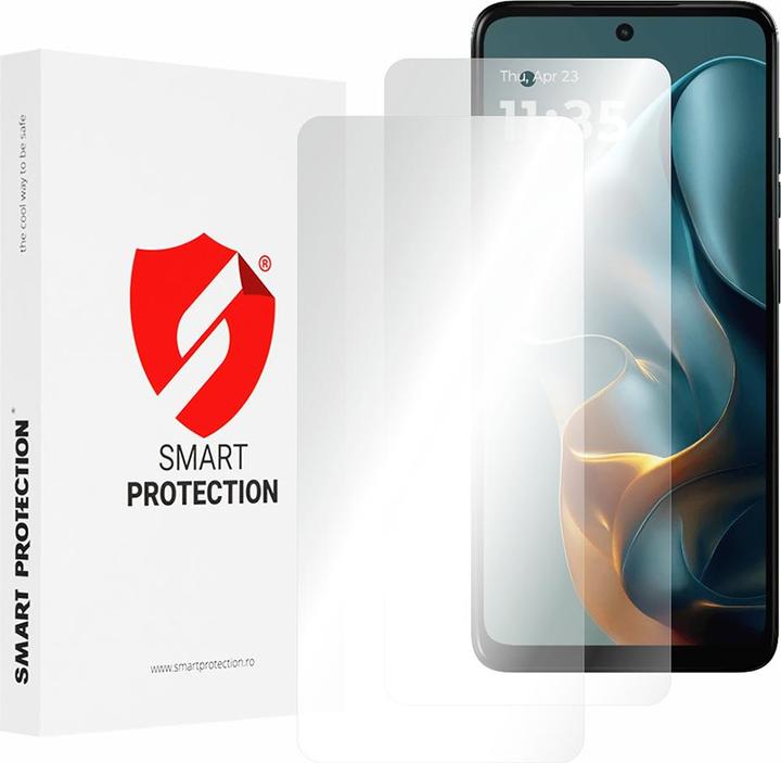 Actual product image Smart Protection - Premium Classic (2 pack) - Motorola Moto G05 / E15 - Clear (2 Piece, Motorola Moto E, Motorola Moto G5)