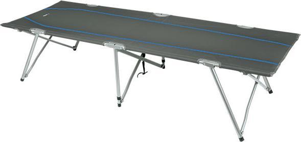 Image du produit High Peak Camping Oviedo lit de camp, gris foncé/bleu, 190x65x45 cm