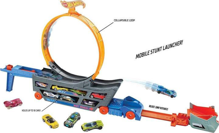 Produktbild Hot Wheels Stunt N Go Transporter & Trackset