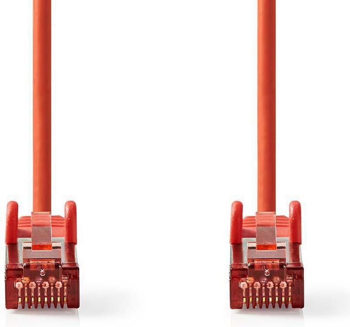 Produktbild Nedis Cat 6 Kabel RJ45 (8P8C) Stecker RJ45 (8P8C) Stecker S/FTP rund PVC LSZH Umschlag 10.0 m Red (S/FTP, CAT6, 10 m)