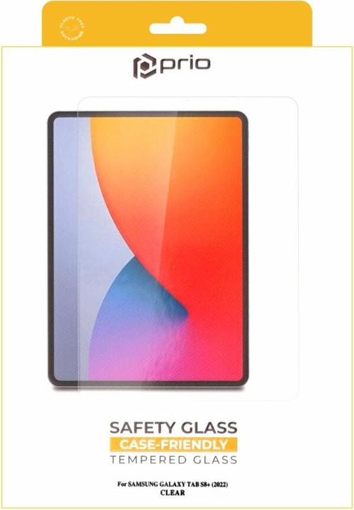 Immagine prodotto prio Pellicola protettiva in vetro per Samsung Tab S8+ (2022) trasparente (1 Pezzo/i, Galaxy Tab S8+)
