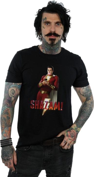 Actual product image Mens Shazam Bubble Gum T-Shirt (XXL)