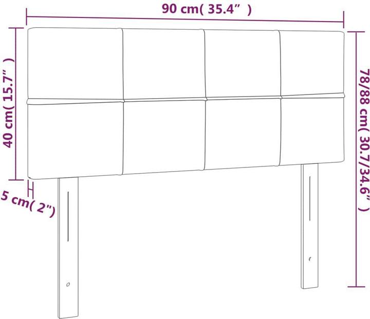Actual product image VidaXL Danilo (90 x 5 x 88 cm)