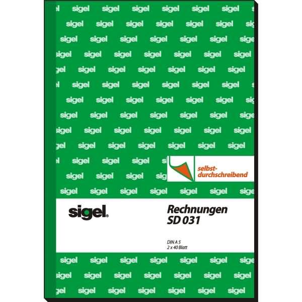 Produktbild Sigel Rechnungsblock Papierformat: DIN A5 selbstdurchschreibend: Ja