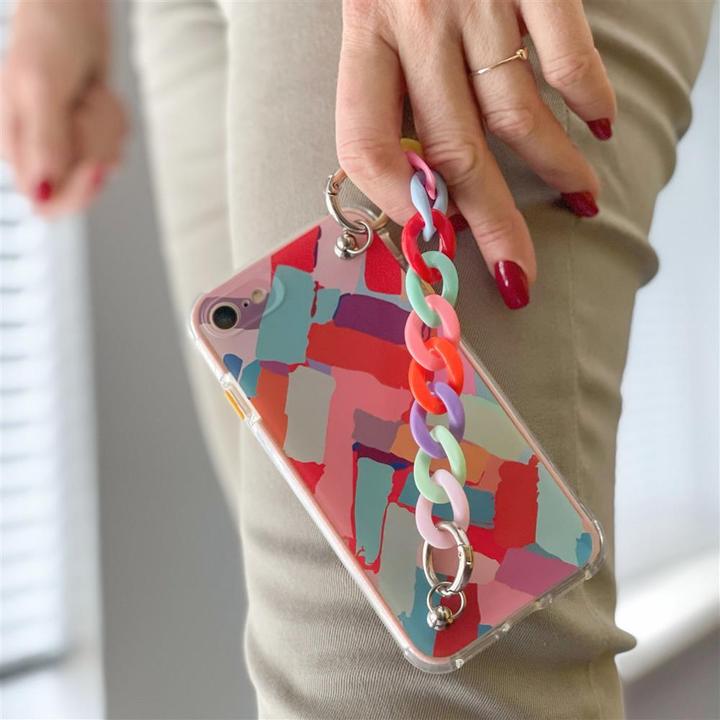 Produktbild Hurtel Color Chain Case Gel elastische Hülle mit Kette und Anhänger für iPhone 12 Pro mehrfarbig (Apple iPhone 12 Pro)