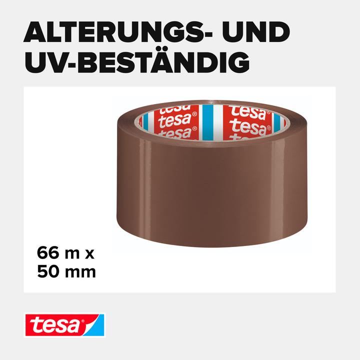 Produktbild tesa tesapack SOLID & STRONG Packband, leise abrollbar (50 mm)