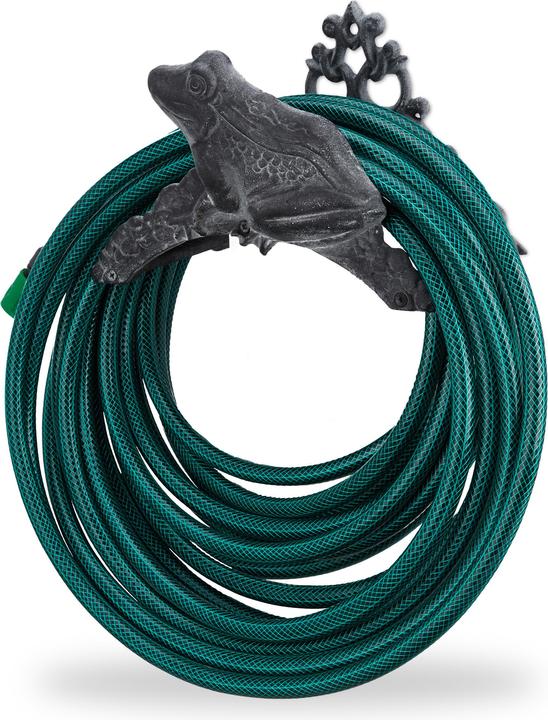 Actual product image Relaxdays Frog Garden Hose Holder (30 m)