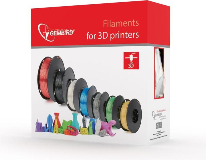 Produktbild Gembird Plastic filament for cleaning 3D printer nozzle, 1.75 mm 100gr. (1.75 mm, 100 g, Transparent)