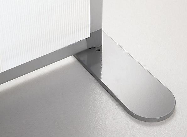 Image du produit smiT Cloison modulaire, transparente, h x l x p 1850 x 1250 x 500 mm, cadre en