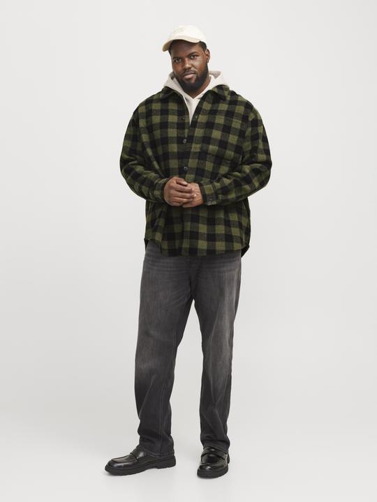 Actual product image Jack & Jones Plus loose fit overshirt Overshirt (5XL)