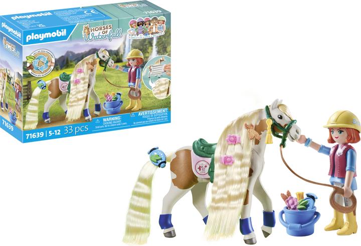 Actual product image Playmobil Ellie & horse with crepe iron (71639, Playmobil Horses of Waterfall)