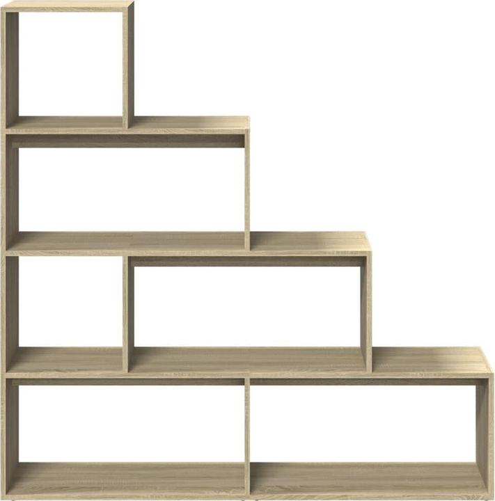 Actual product image VidaXL Room divider Bookcase Standing shelf Staircase shelf 4 steps Sonoma oak
